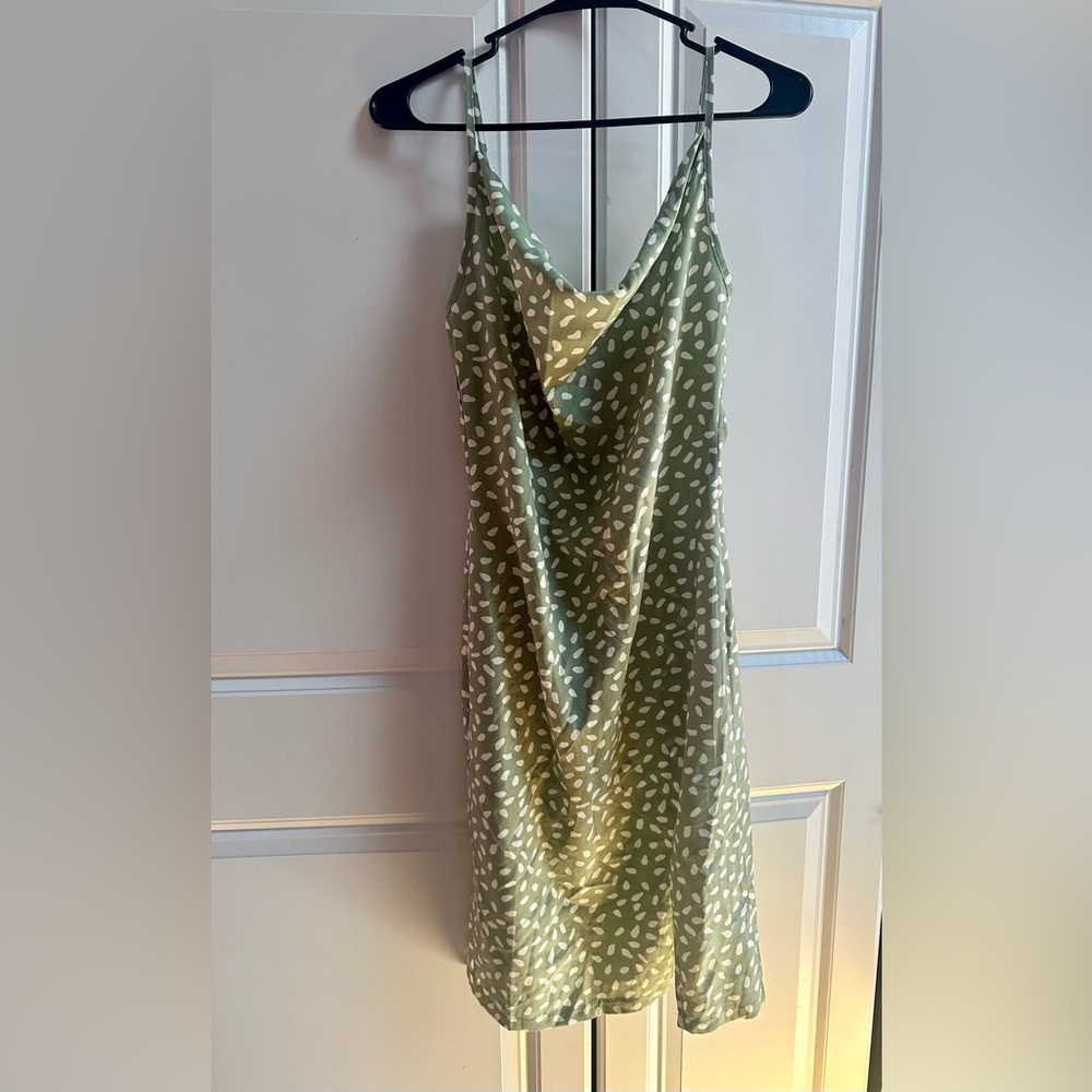 Green Patterned Women's Dress